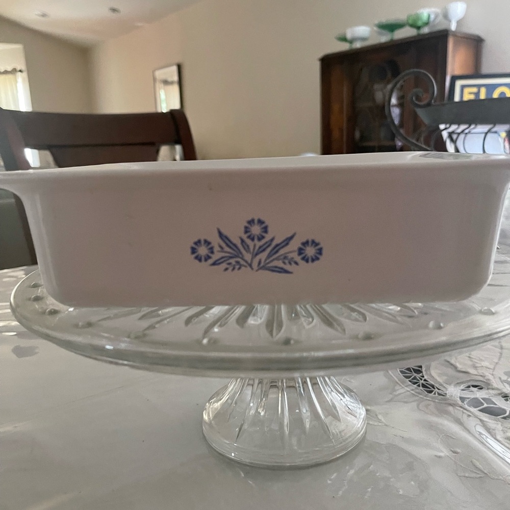 pyrex vintage blue cornflower corning ware